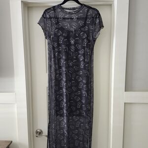 Dressed In Lala Sheer Black Dress with Zodiac Print